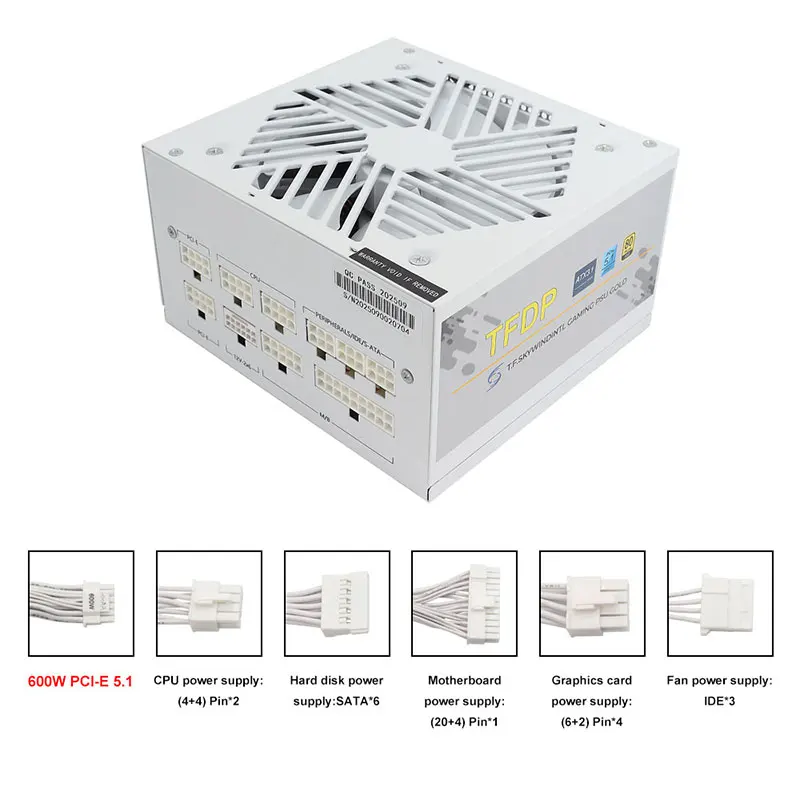 Power Supply 750W - Branco 750w 850w 1000W 1200W Watt