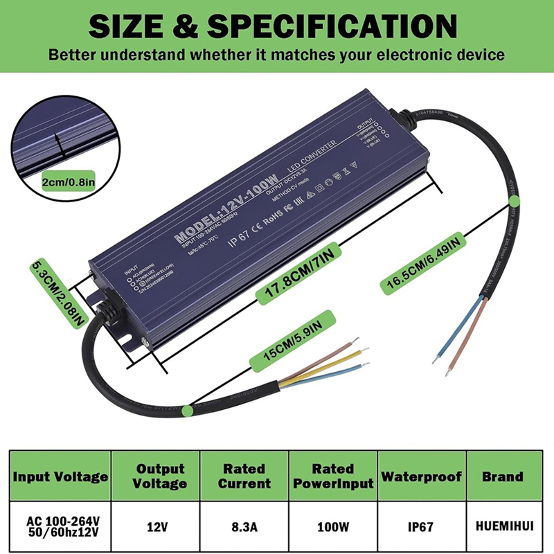 ● Driver LED 12V, IP67, à prov - Power Supply 12V avaliação e preço
