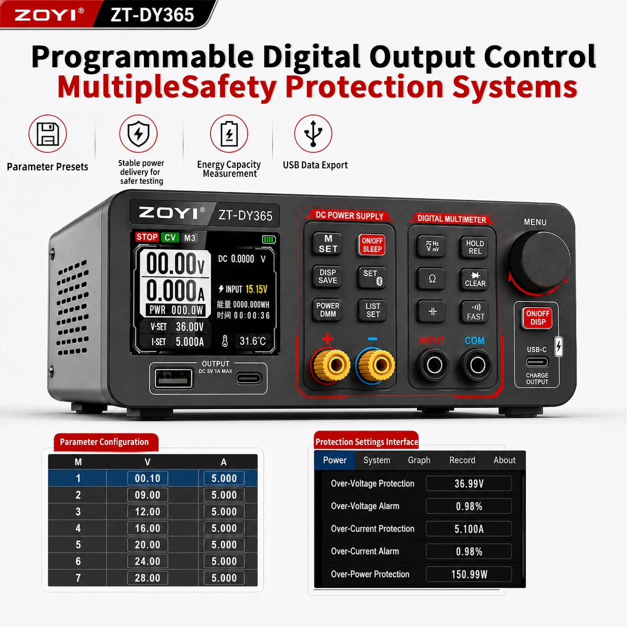 ZOYI DY365 Multímetro Digital  - Pc Power Supply avaliação e preço