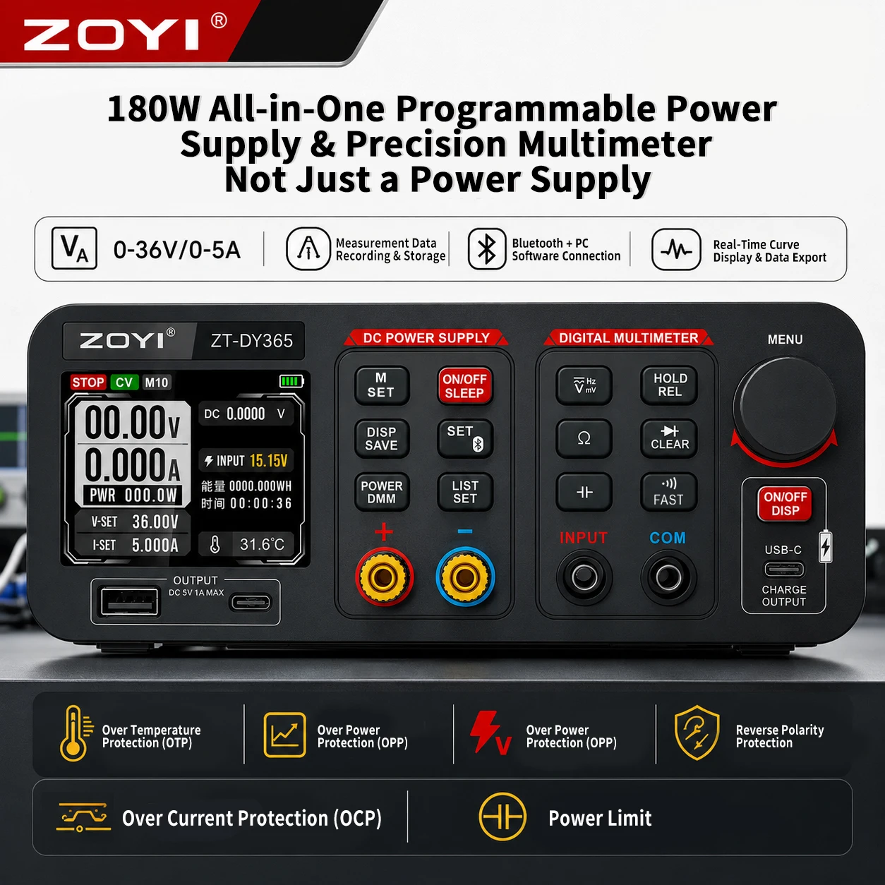 ZOYI DY365 Multímetro Digital  - Pc Power Supply avaliação e preço